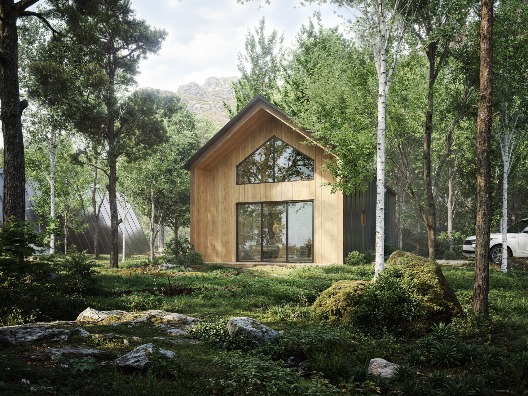 The Cedar Ridge cabin exterior