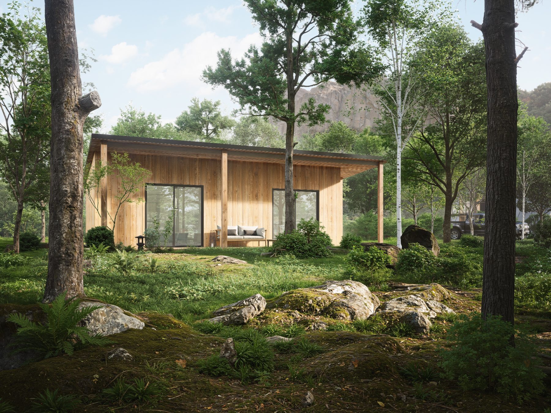 The Timberline cabin exterior